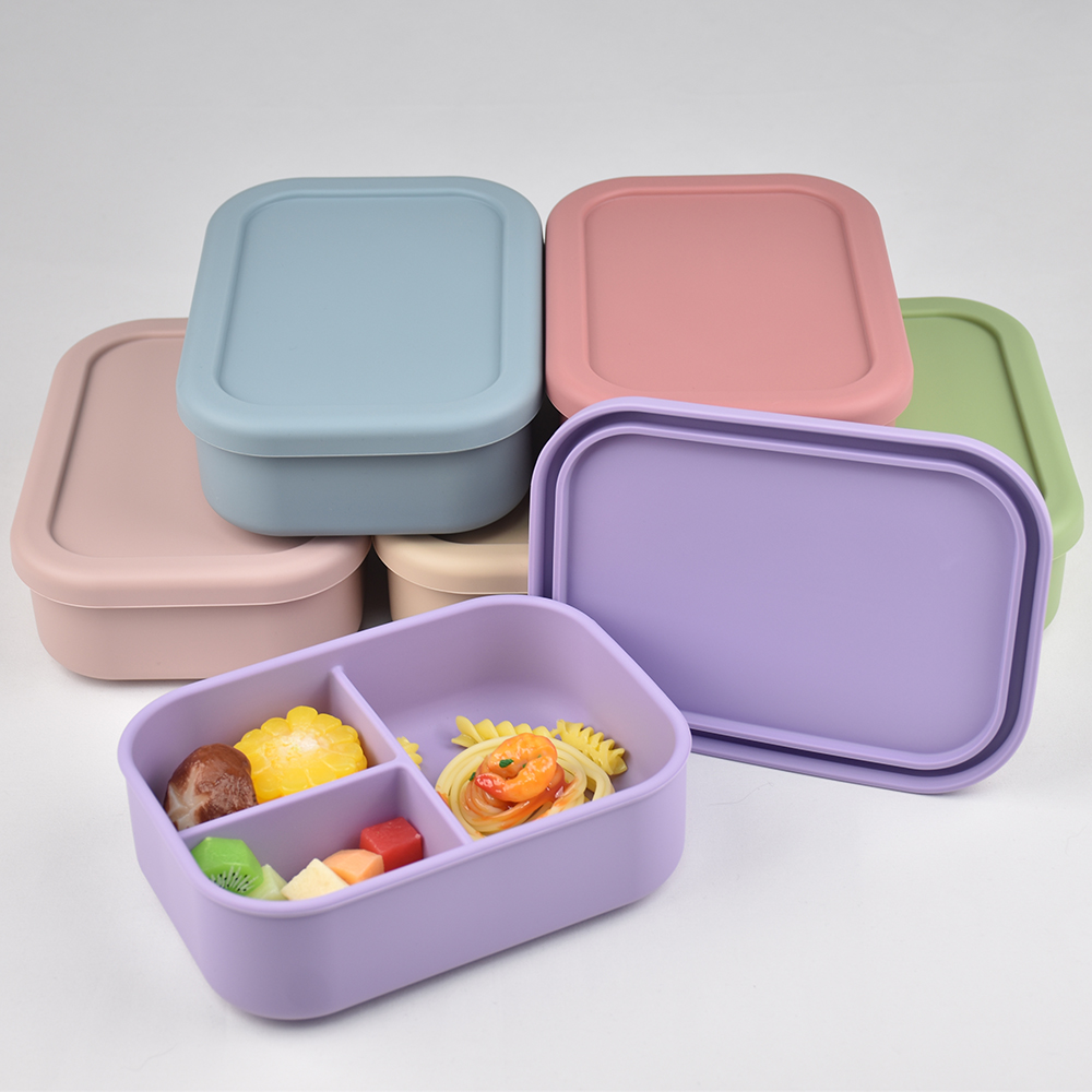 Baby Food Universe - Пищевой силиконовый ланч-бокс Bento с 3