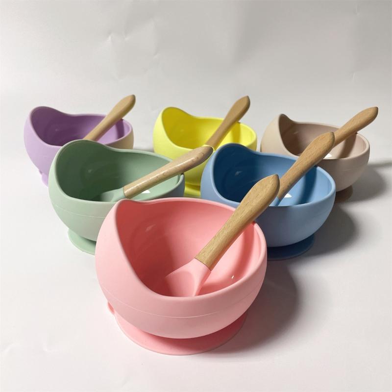 Baby Food Glass - Набор для кормления младенцев: миска, ложка,