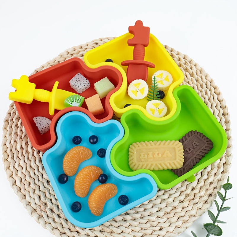Baby Food Universe - 6 шт./компл., детская силиконовая посуда для