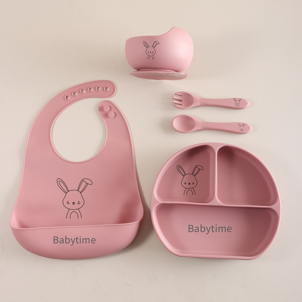 Набор детской посуды «Зайчик»  – обзор и цена Silicone Suction Bowl