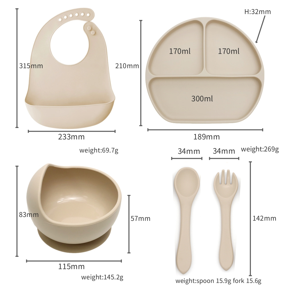 Набор детской посуды «Зайчик»  – обзор и цена Silicone Suction Bowl