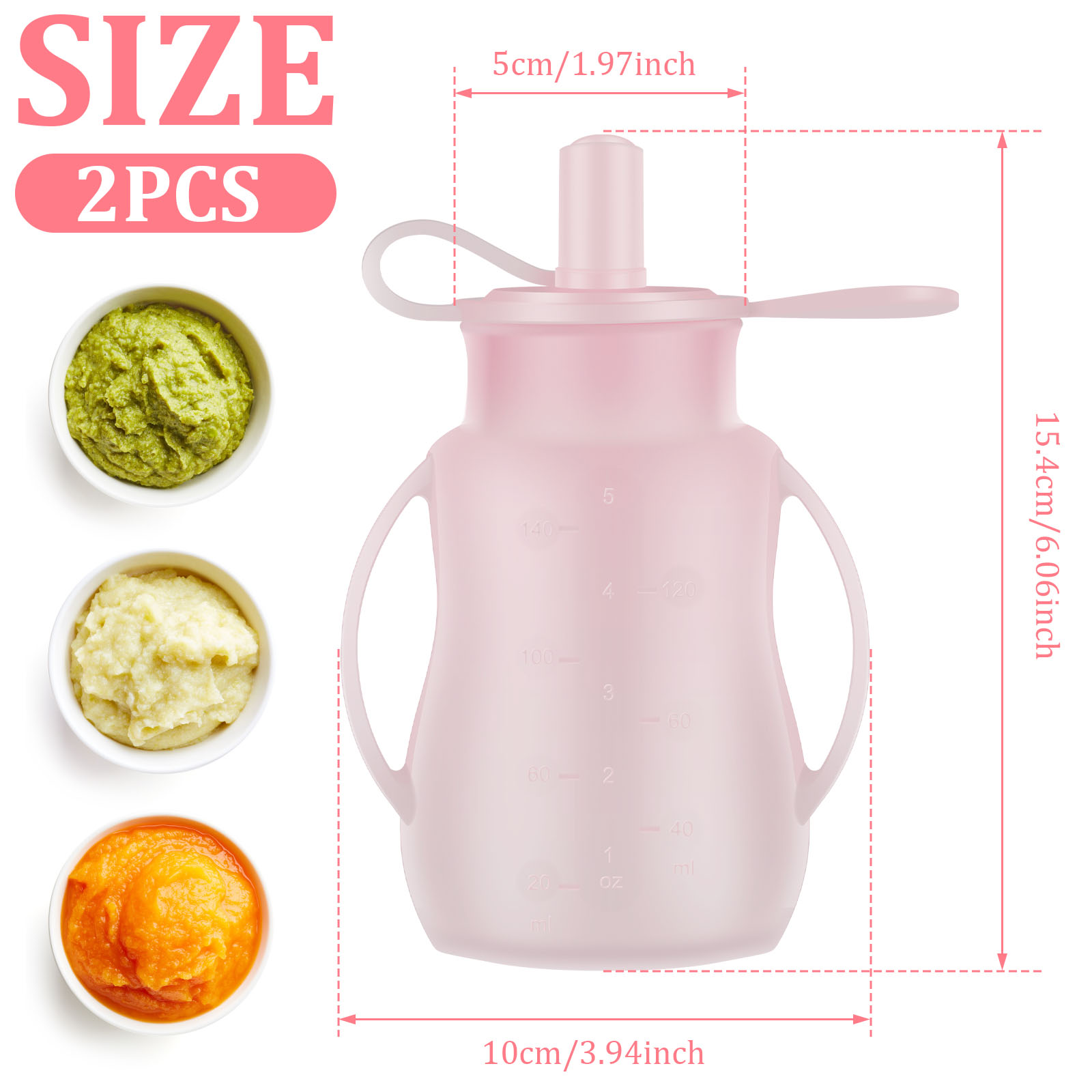 2 шт. пакеты для кормления дет – обзор и цена Baby Puree Pouch