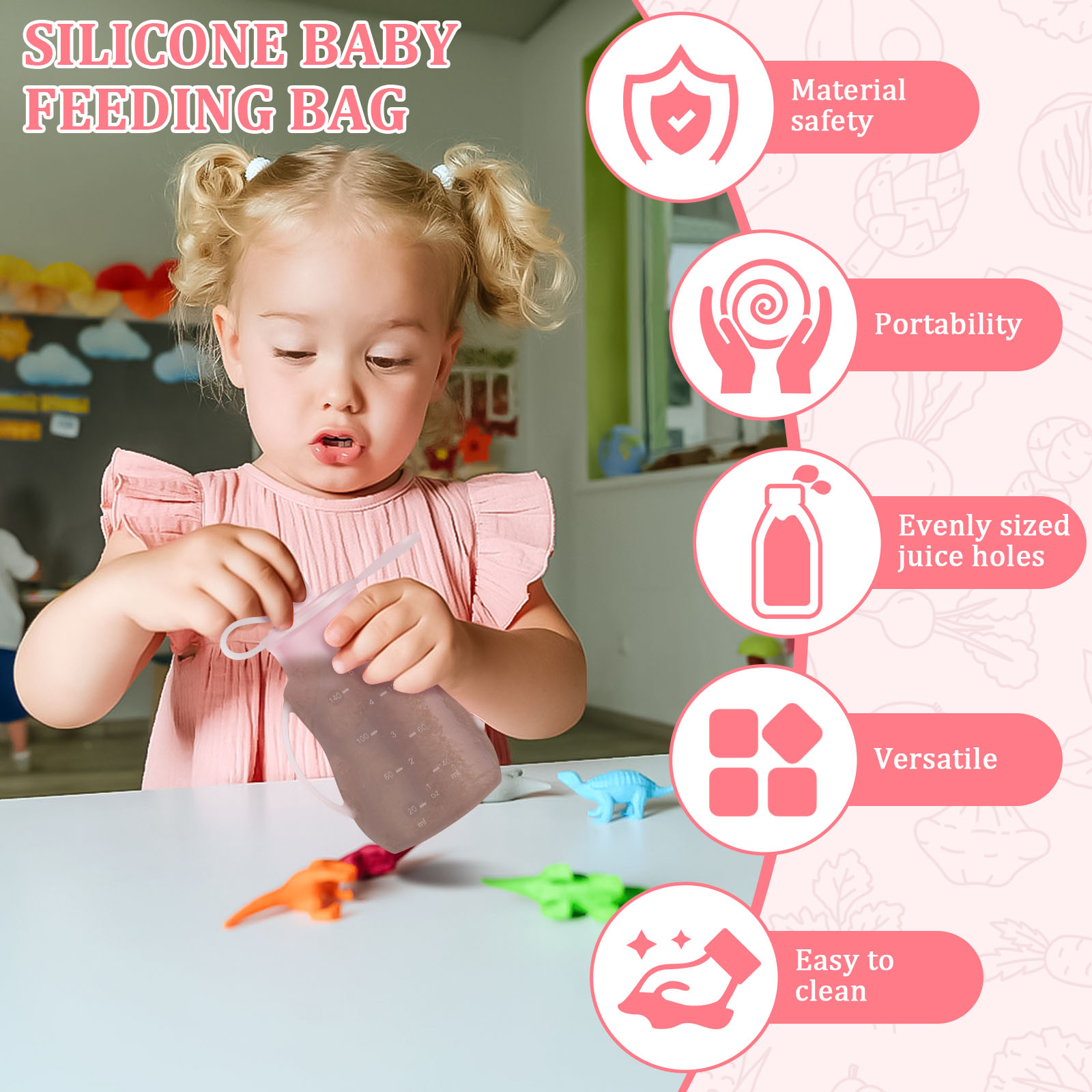 2 шт. пакеты для кормления дет – обзор и цена Baby Puree Pouch